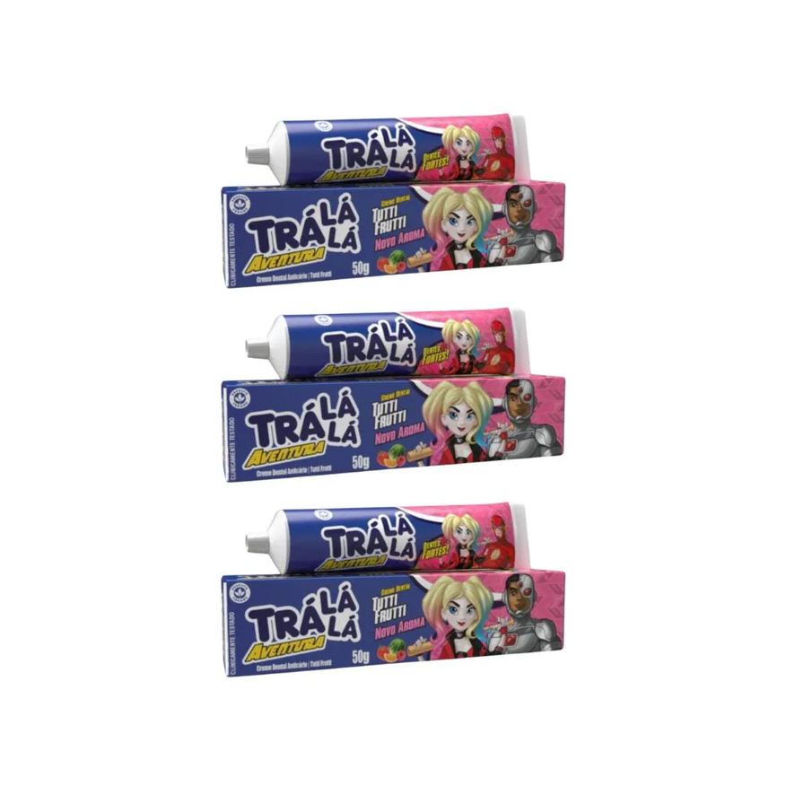 Phisalia Creme Dental Tra La La Kids 50g Aventura Tutti Frutti - 3un
