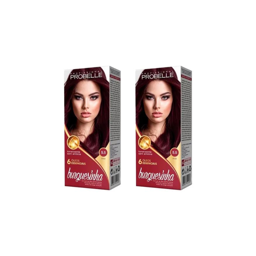 Probelle Coloraçao Burguesinha 5.5 Acaju-Kit C/2un