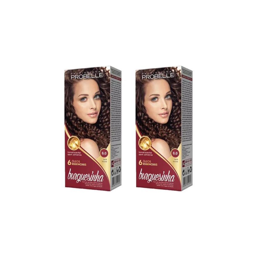 Probelle Coloraçao Burguesinha 6.0 Louro Escuro-Kit C/2un