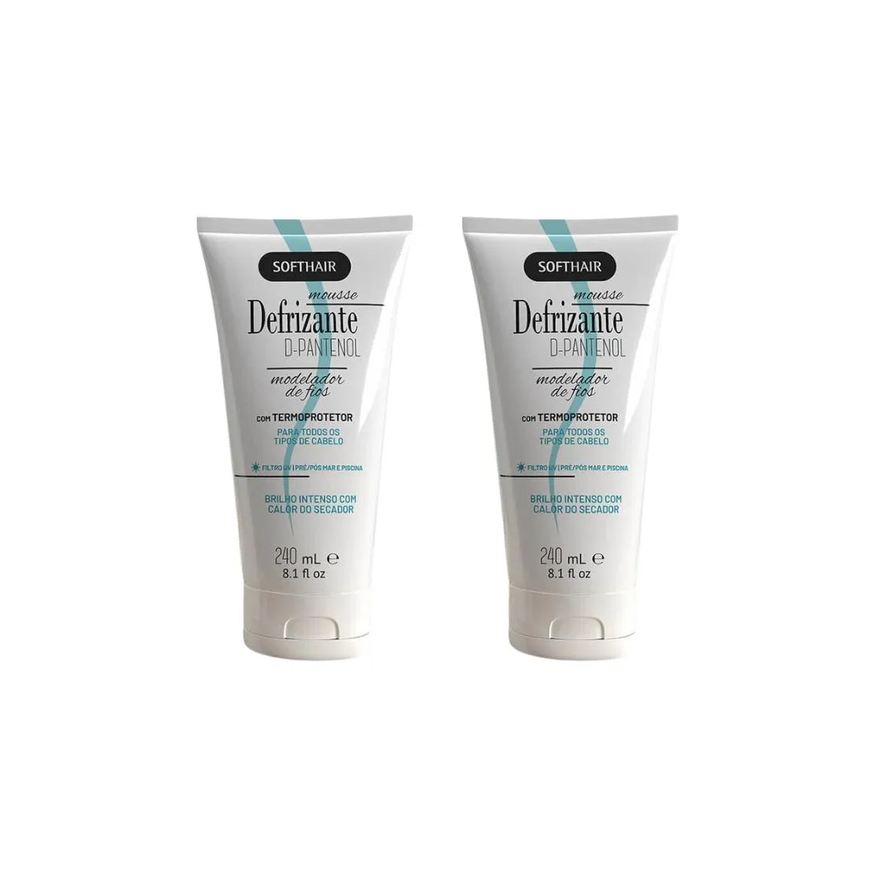 Soft Hair Defrizante 240ml D-Pantenol-Kit C/2un