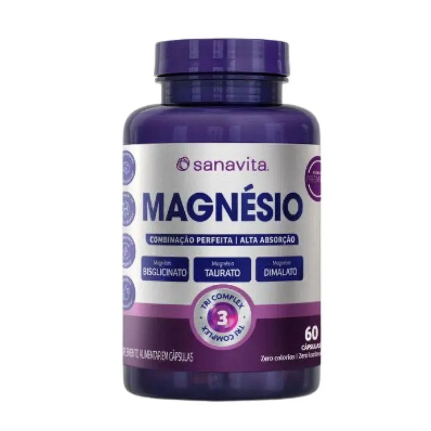 Sanavita Magnésio Tri Complex - Bisgliciato + Taurato + Dimalato