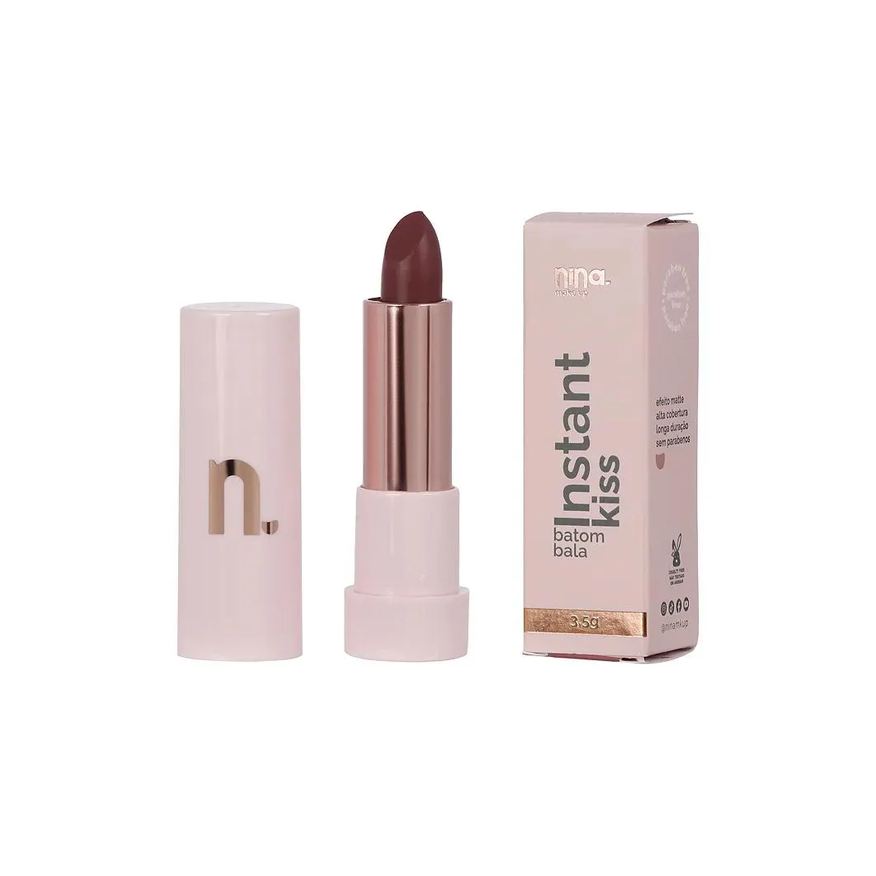 Nina MakeUp Batom Bala Instante Kiss Mood 3,5g