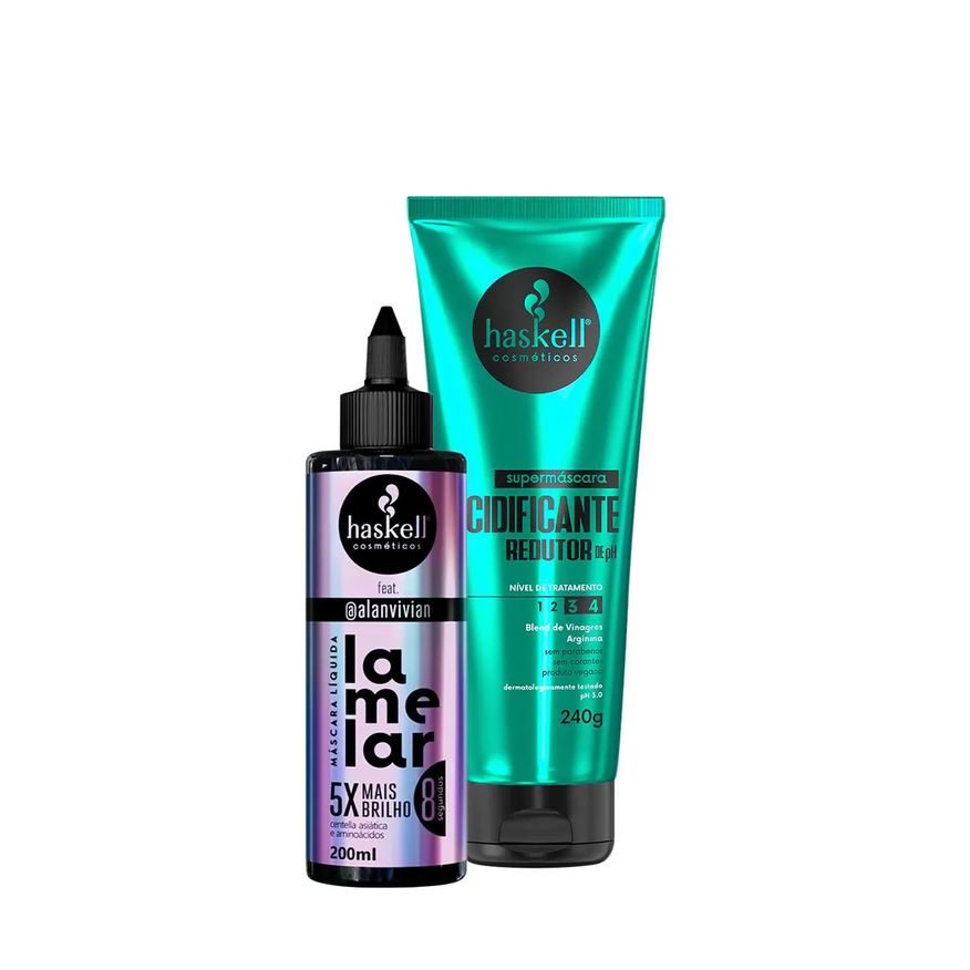 Haskell Kit Supermáscara Acidificante e Lamelar Máscara Líquida (2 Produtos)
