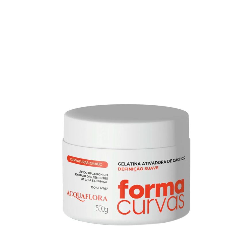 Acquaflora Forma Curvas - Gelatina Ativadora de Cachos Definição Suave 500g