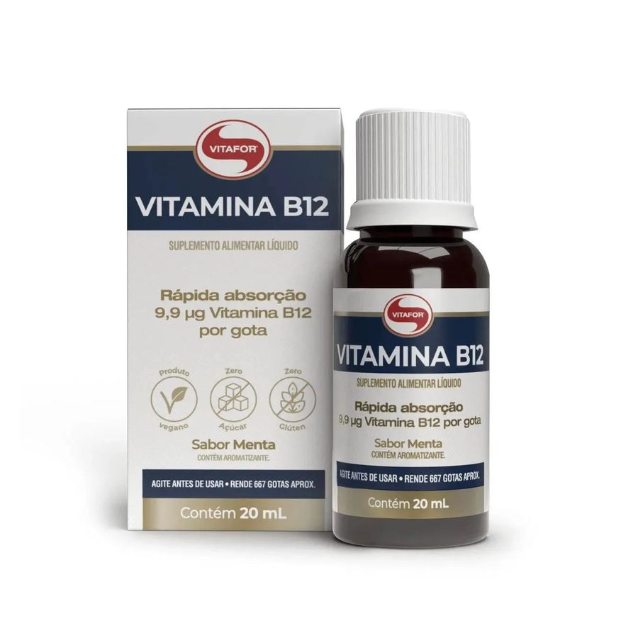 Vitafor Vitamina B12 Liquido 20ml Rápida Absorção