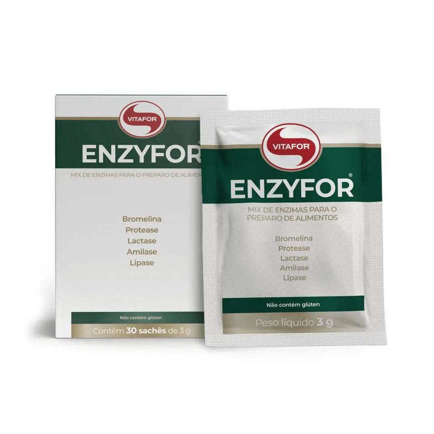 Vitafor Enzyfor Mix 5 enzimas Digestivas 30 Sachês 3g