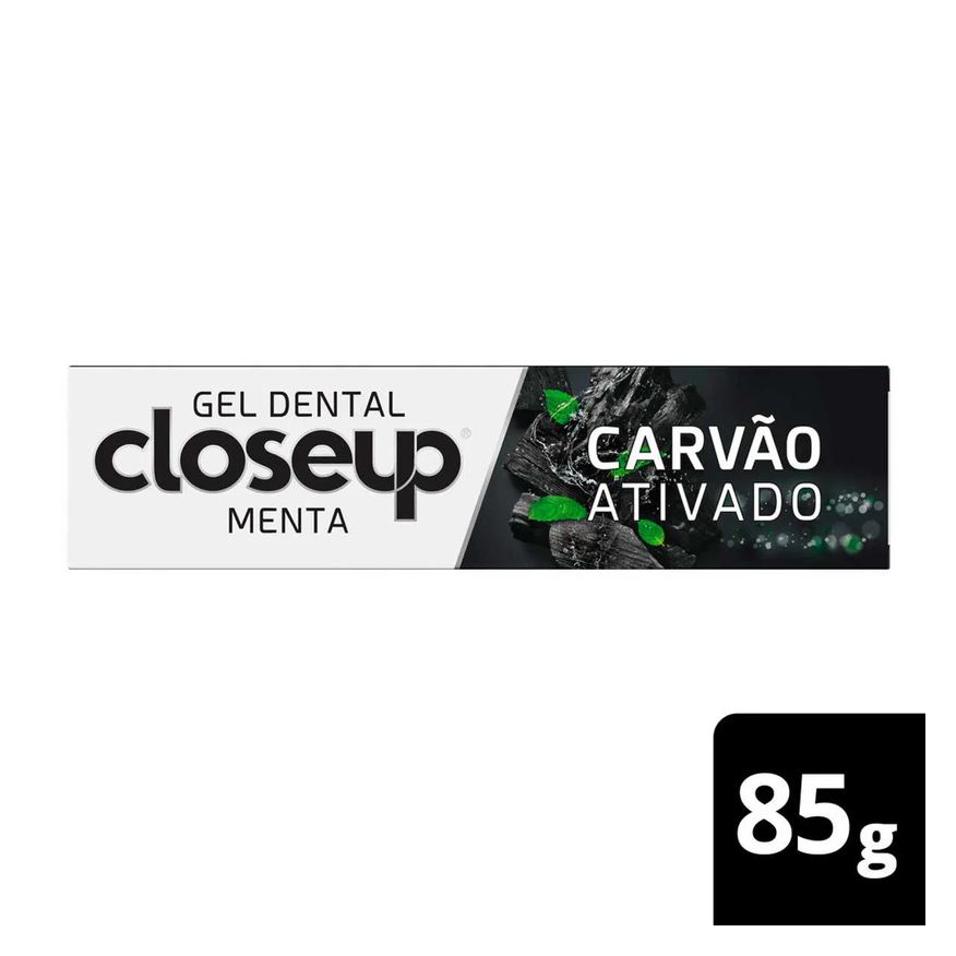 Closeup Gel Dental Carvão Ativado Menta 85g