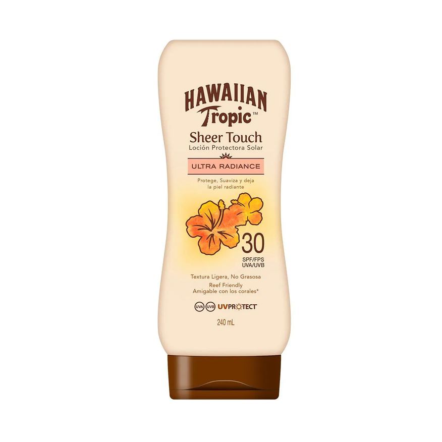 Solar Protetor Hawaiian Tropic Sheer Touch Ultra Radiance FPS 50+ Loção 240ml
