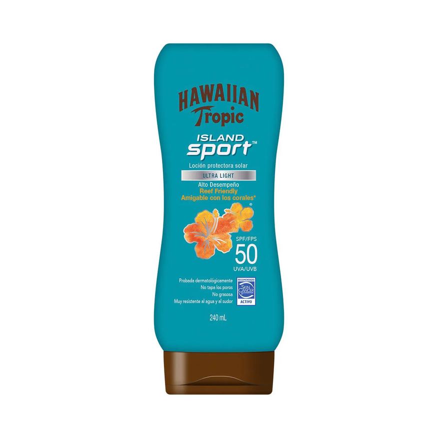 Solar Protetor Hawaiian Tropic Island Sport FPS 50 loção 240ml
