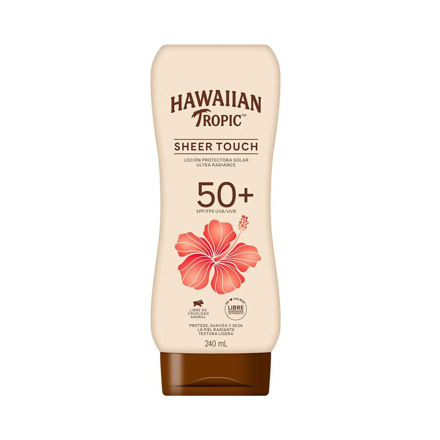 Solar Protetor Hawaiian Tropic Sheer Touch Ultra Radiance FPS 50+ Loção 240ml