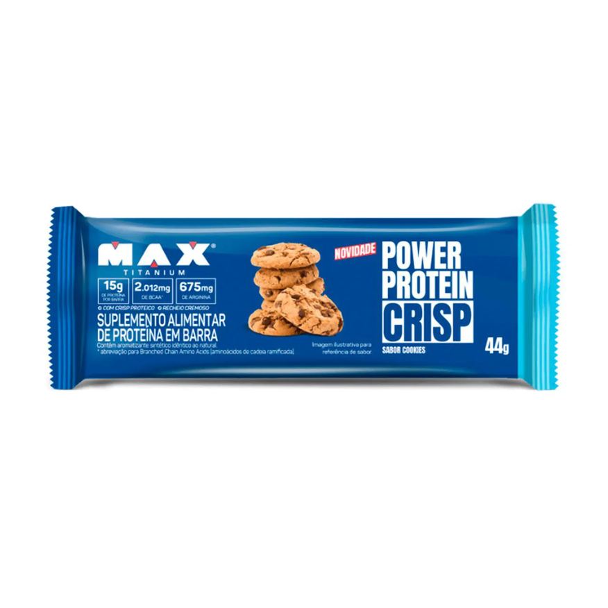 Max Titanium Barra de Proteína Power Protein Crisp Cookies 44g