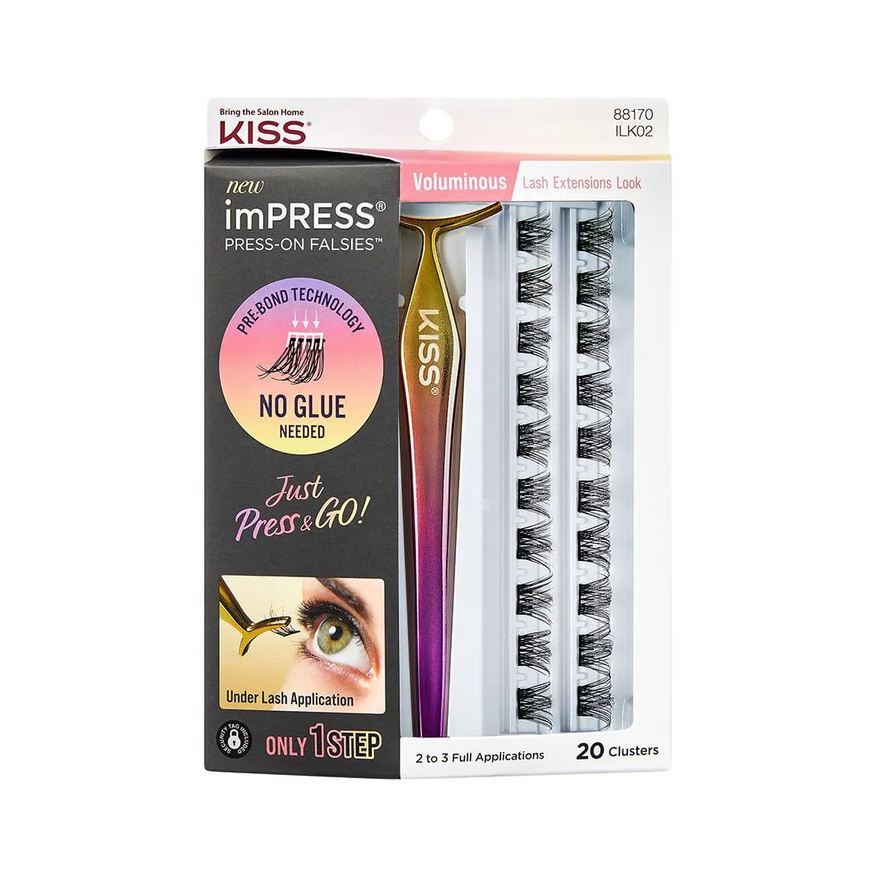 Kiss New York Cílios Postiços ImPRESS Press-on Falsies Voluminous - Impress Voluminous