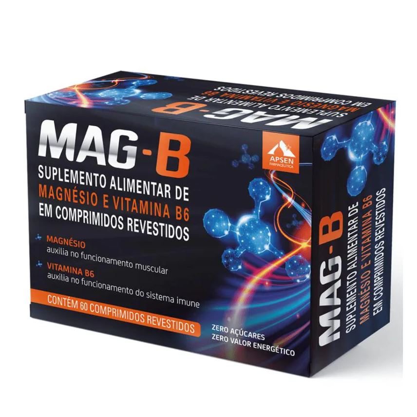 Apsen Mag-b C/60 comprimidos - Magnésio + Vitamina B6