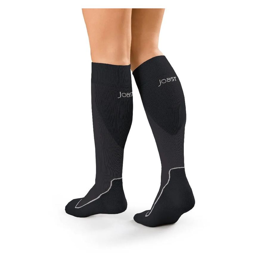Jobst Meia de Compressão 3/4 Sport 20-30 mmHg - Cor: Preta - P