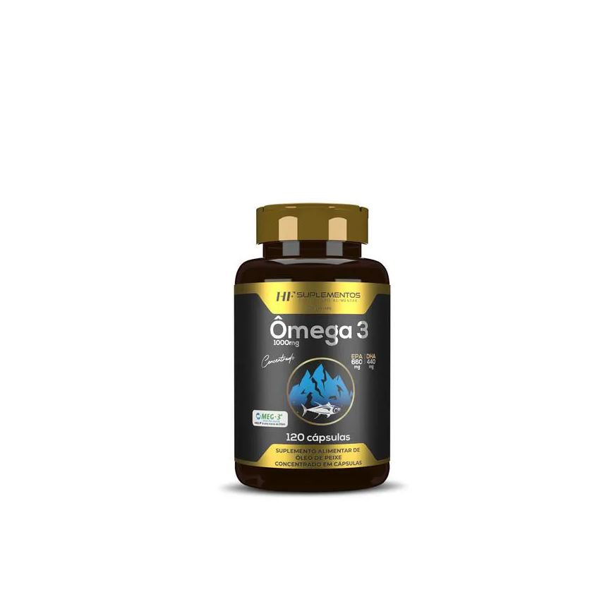 Hf Suplements Omega 3 Concentrado Meg 3 120 cápsulas Hf Suplementos