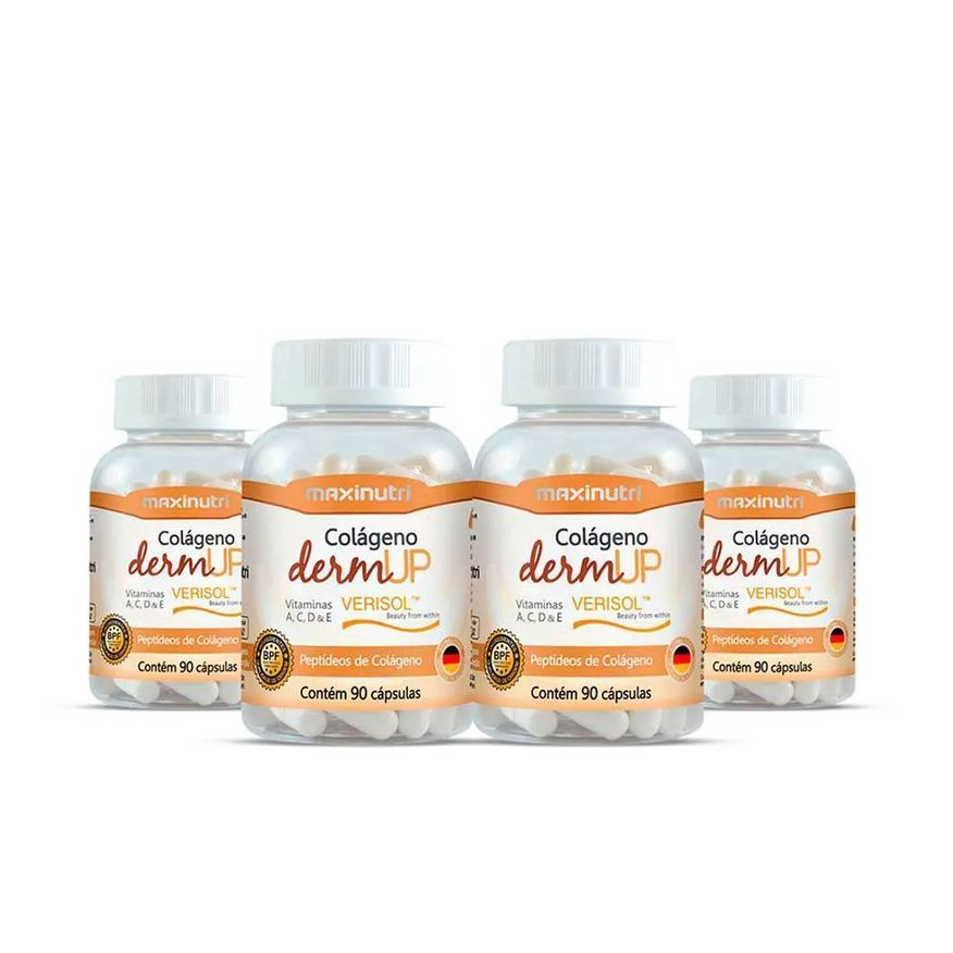 Maxinutri Kit 04 Colágenos Dermup Verisol + Vitaminas 90 Cap