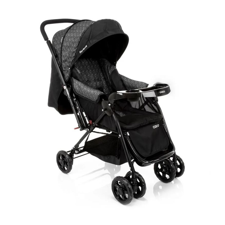 Cosco Carrinho de Bebê Reverse - Preto Rajado