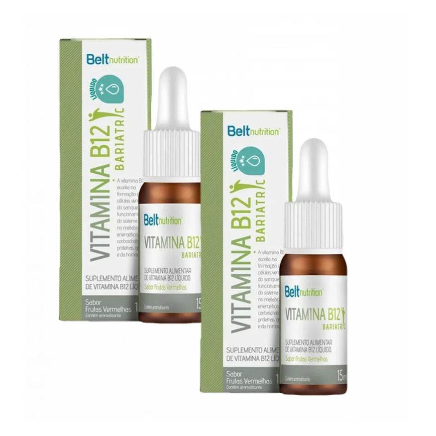 Belt Nutrition 2x Belt B12 Bariatric Líquida- 15ml- Frutas Vermelhas