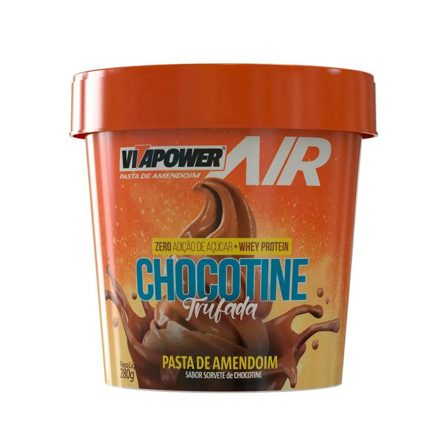 Vitafor Pasta de Amendoim com Whey Protein Vitapower Air Chocotine Trufada 280g