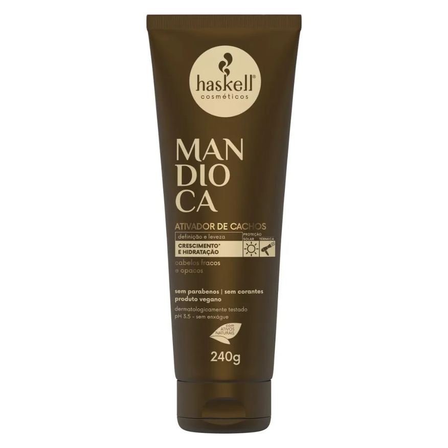 Haskell Ativador de Cachos Mandioca 240g