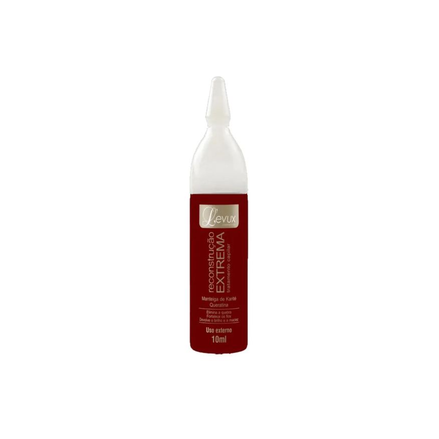 Levux Reconstrução Extrema: Resgate Capilar Profundo para Cabelos Danificados 10ml