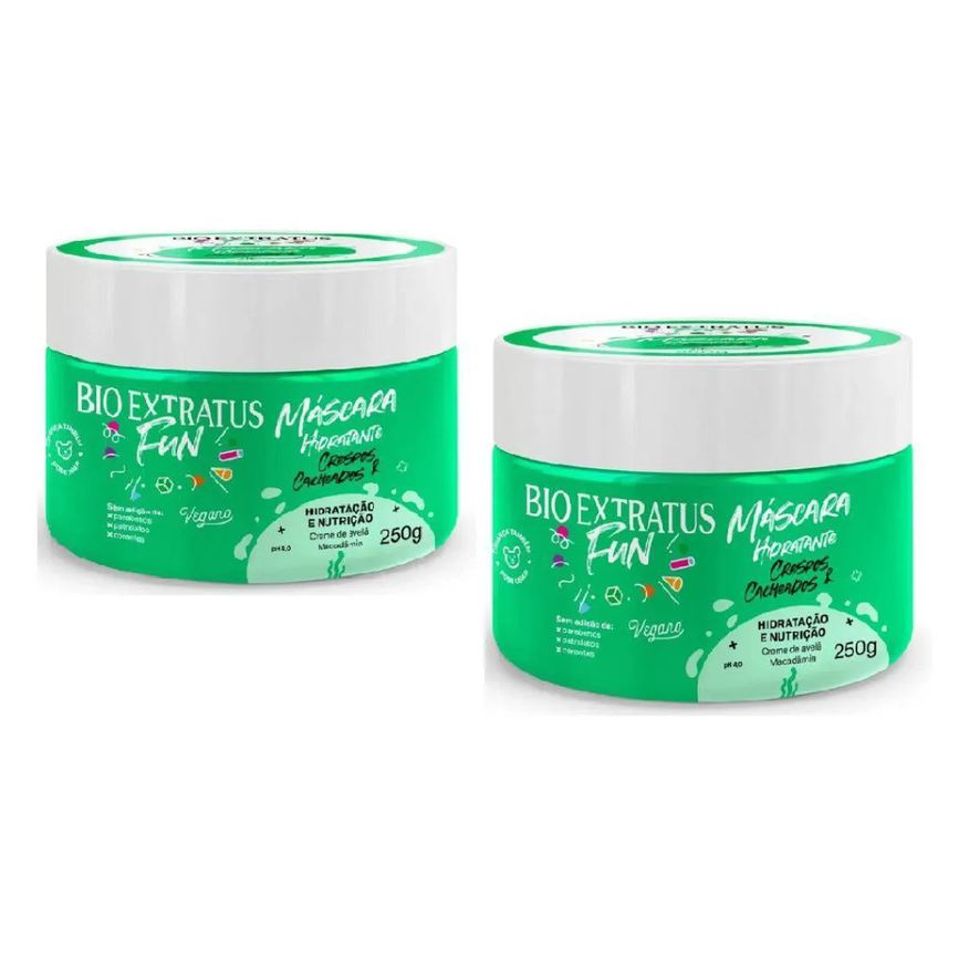 Bio Extratus Kit 2 Mascara Fun Crespos e Cacheados 250g