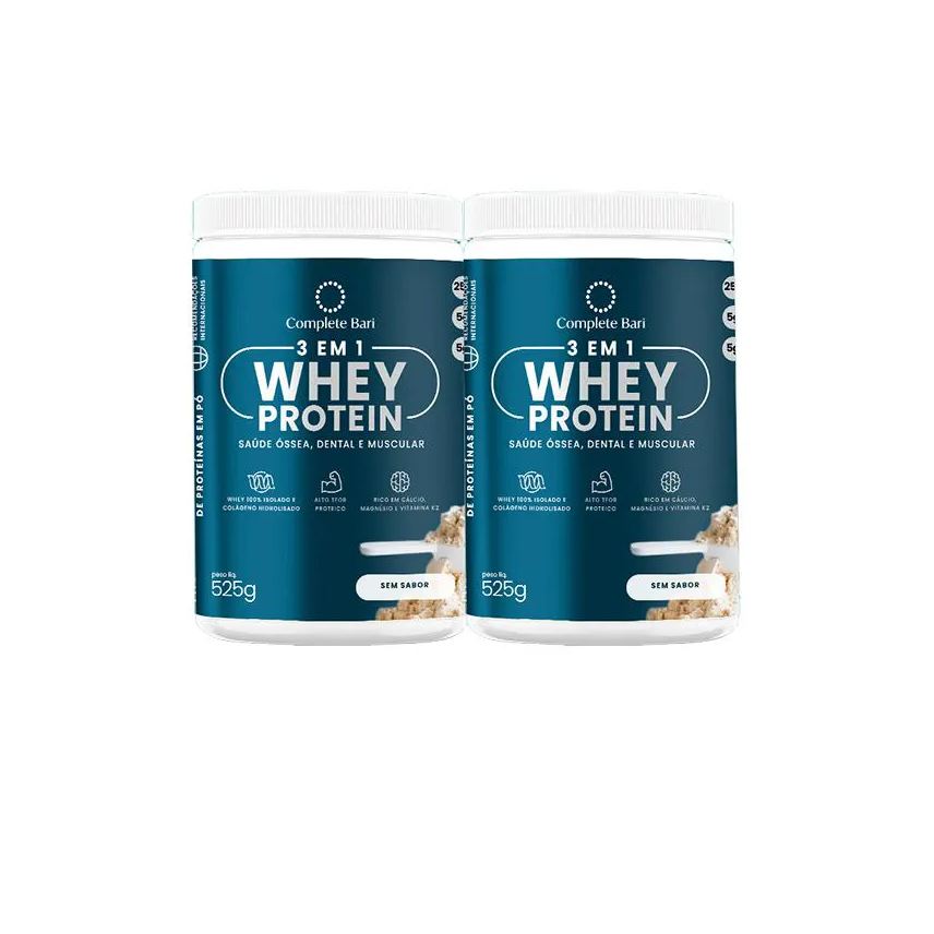 Complete Bari Kit 2 Whey Isolado Neutro