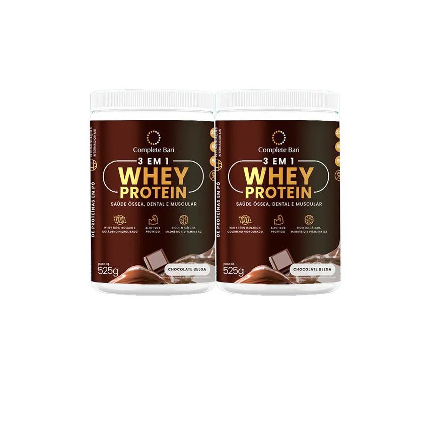 Complete Bari Kit 2 Whey Isolado Chocolate Belga