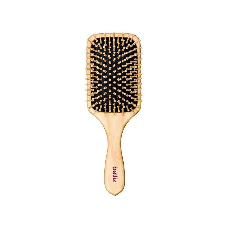 Big Universo Escova Wood Raquete Com Cerdas de Madeira Belliz - 445