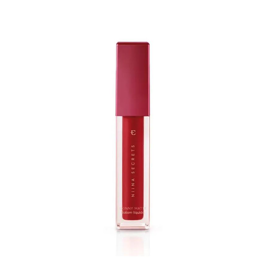 Eudora Batom Líquido Vermelho Híbisco Niina Secrets by Skinny Matte 5ml