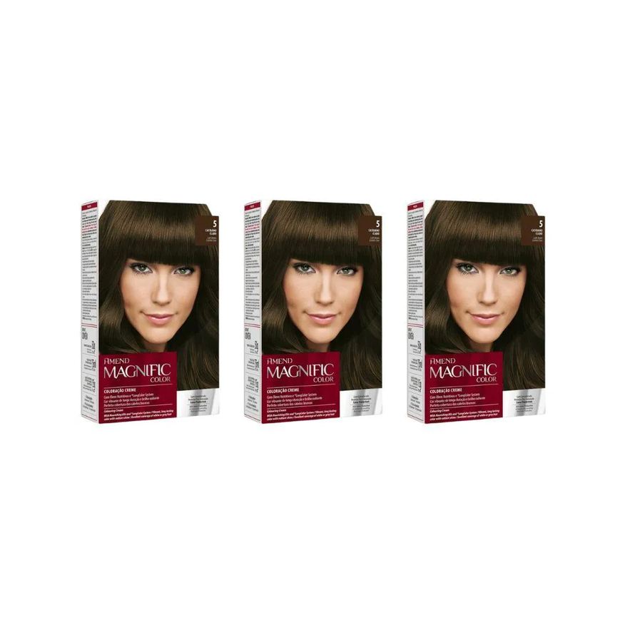 Amend Coloraçao Magnific Cr Perm 5.0 Cast Claro-Kit C/3un