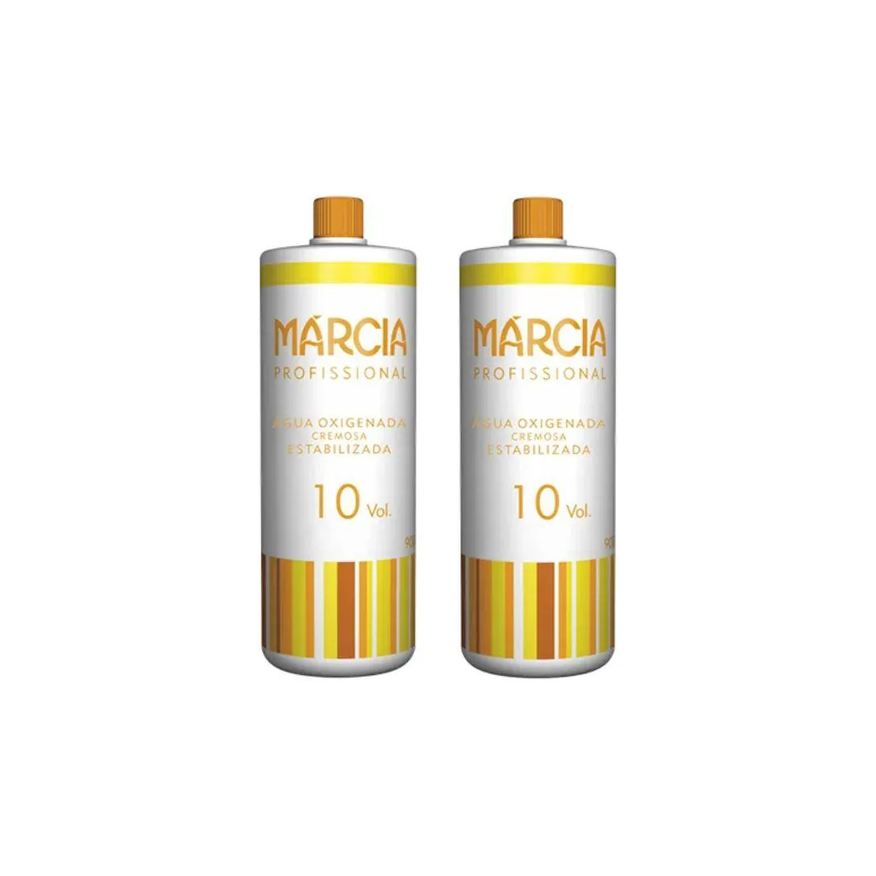 Márcia Água Oxigenada Marcia 900ml 10 Volumes Crem- Kit C/ 2un