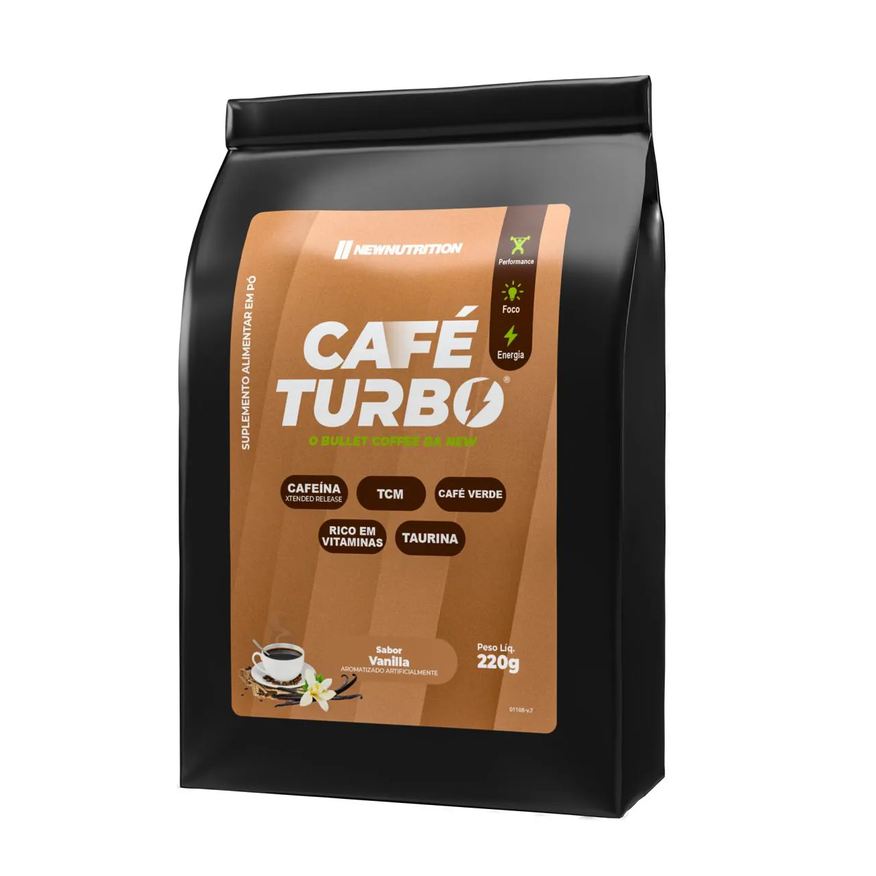 Newnutrition Cafe Turbo 220g Vanilla - Refil