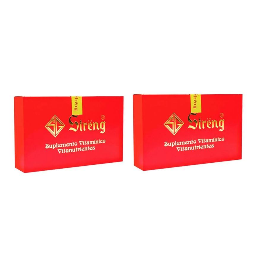 Streng 2 Caixas Suplemento Vitaminico 16 Frascos 5ml