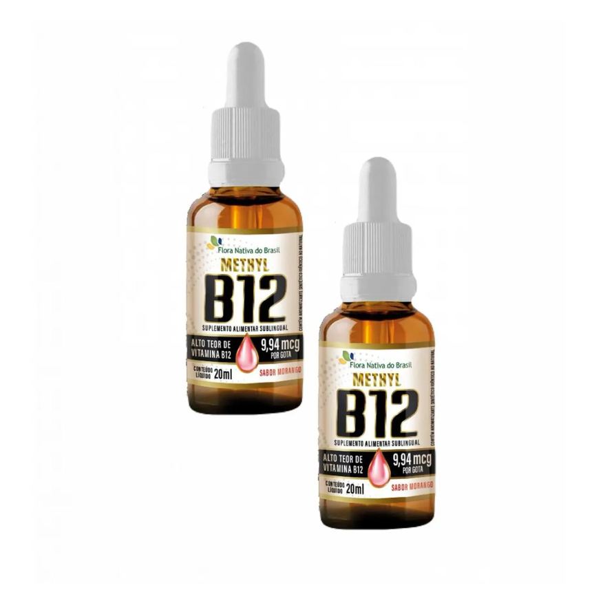 Flora Nativa Do Brasil 2x Vitamina B12 Metilcobalamina 9,94mcg Por Gota 20ml