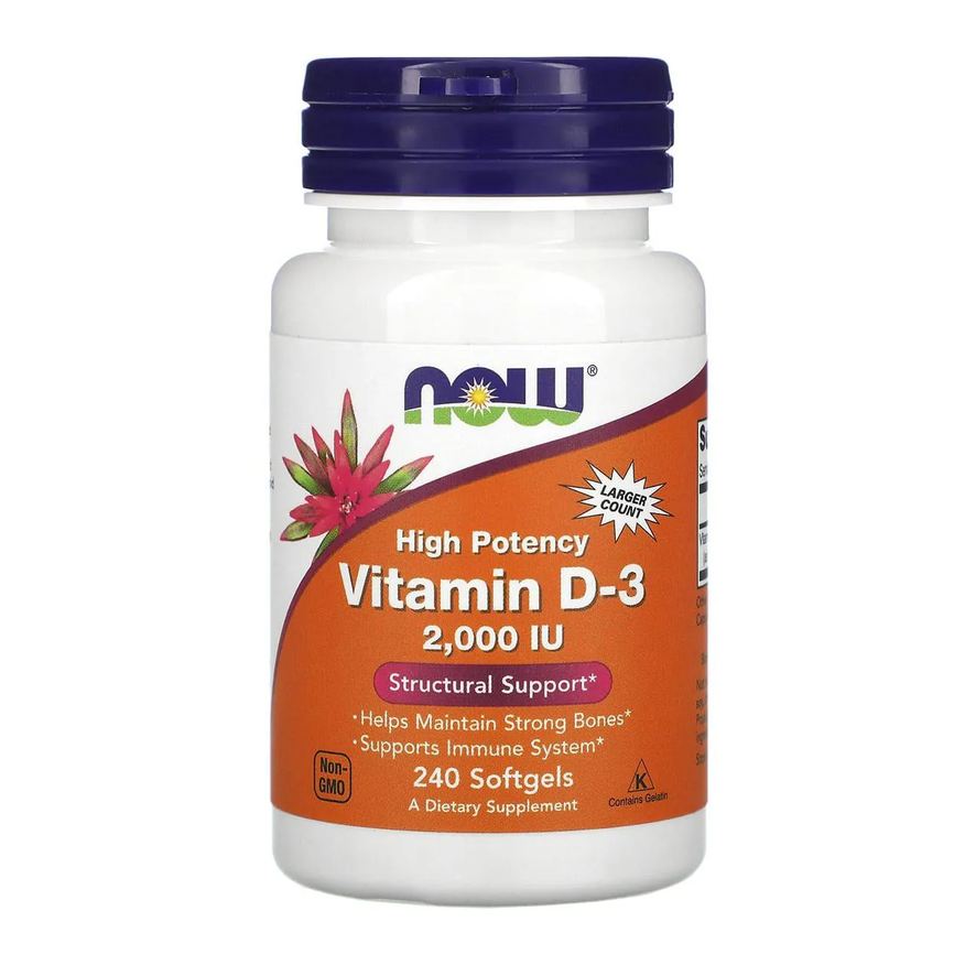 Now Foods Vitamina D3 2.000 Ui 240 Softgels