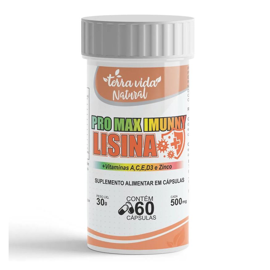 Terra Vida Natural 1 Lisina C/ Vitaminas 60Caps