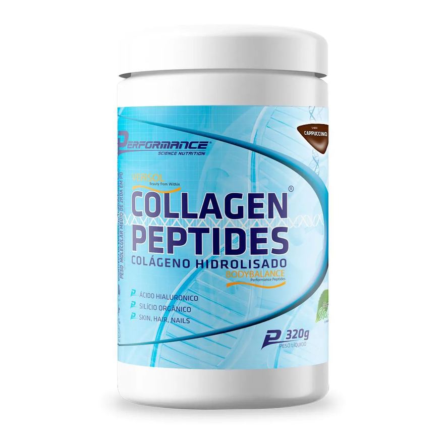 Performance Nutrition Colágeno Hidrolisado Verisol e Body Balance Collagen Peptides 320g - Sem Sabor