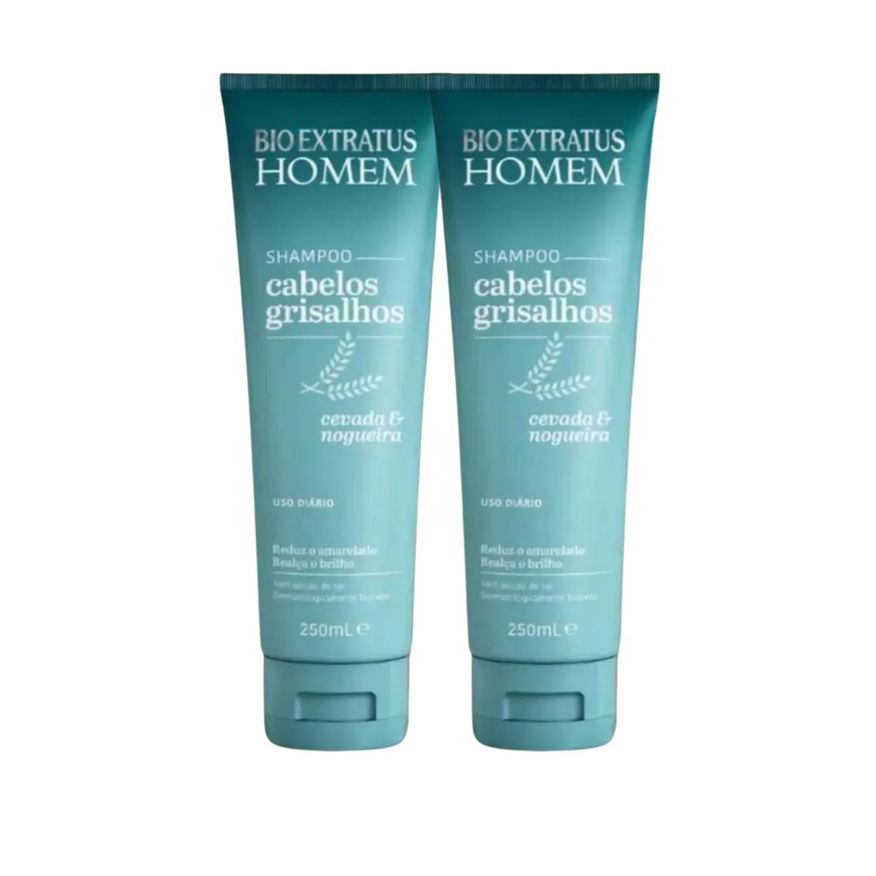 Bio Extratus Kit C2 Shampoo Masculino Cabelos Grisalhos