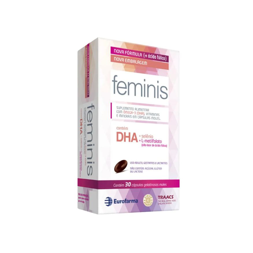 Eurofarma Suplemento Alimentar Feminis Ômega 3 Dha C30