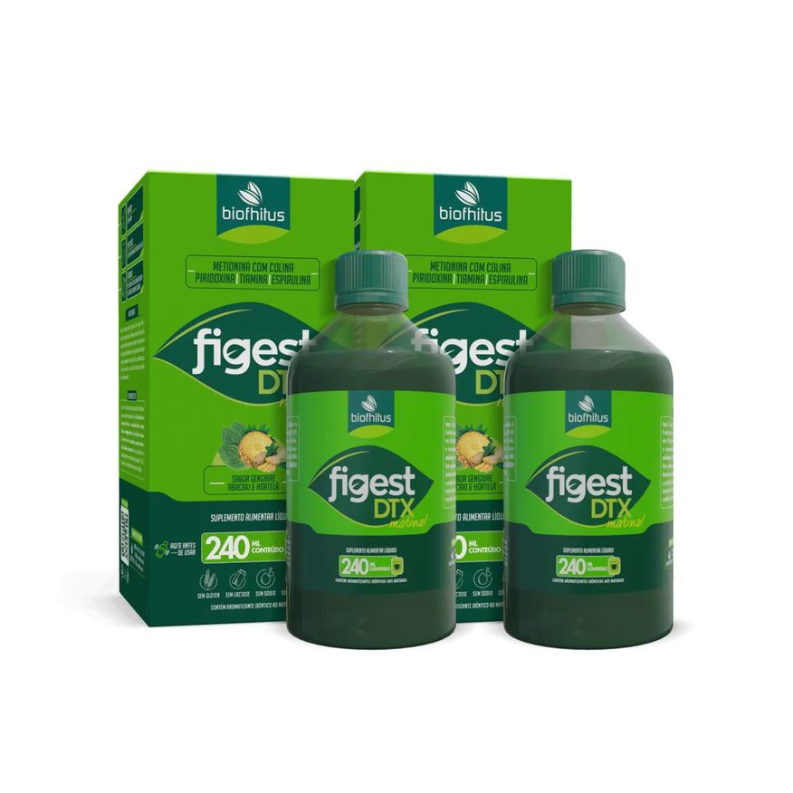 Biofhitus Kit C2 Figest Dxt Suplemento Alimentar Líquido