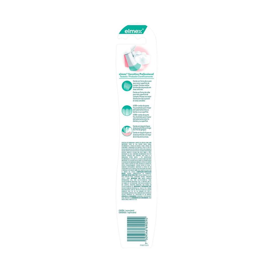 de Escova Dente Elmex Sensitive Professional Ultra Macia Suave 1 unidade