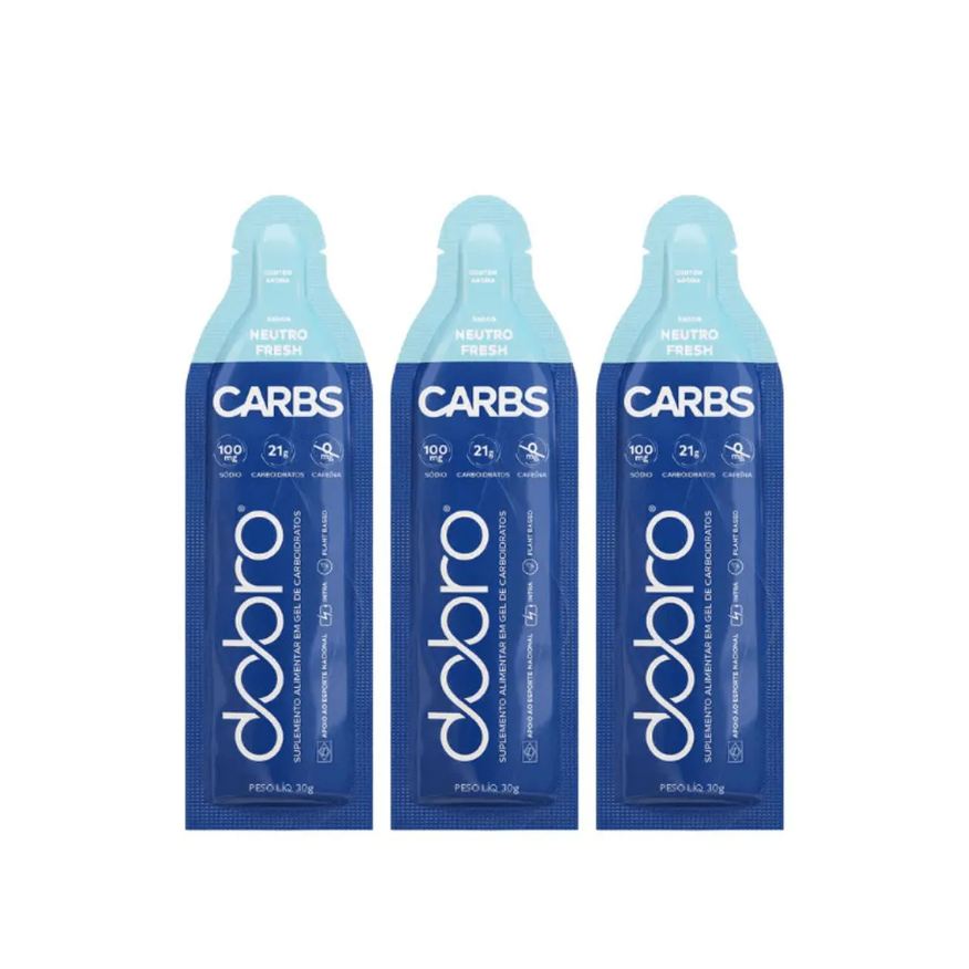 Dobro Carbs Gel 3 Sachês 30g Neutro Fresh Sem Cafeína Neutro S Cafeína
