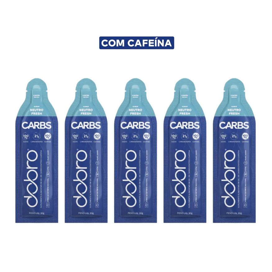 Dobro Carbs Gel 5 Sachês 30g Neutro Fresh Com Cafeína Neutro C Cafeína