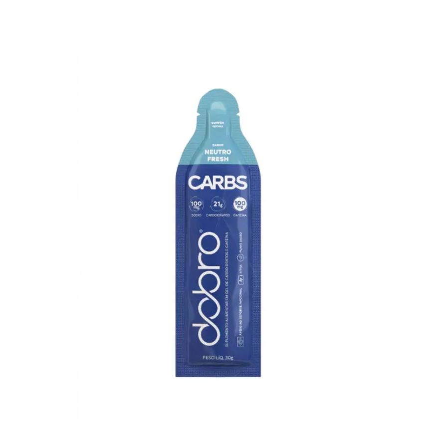 Dobro Carbs Gel 1 Sachê 30g Neutro Fresh Com Cafeína