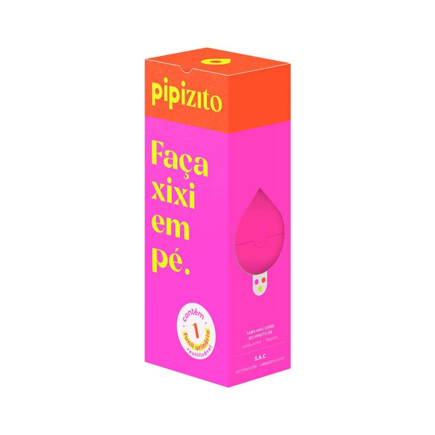 Pipizito Funil Urinário Reutilizável Rosa