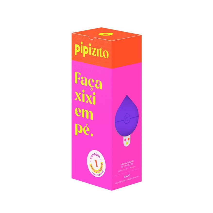 Pipizito Funil Urinário Reutilizável Lilás