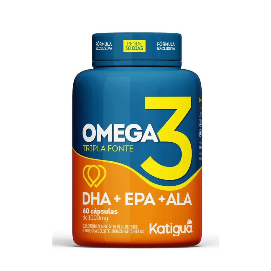 Katigua Omega 3 Tripla Fonte 1000mg 60CAPS Natural