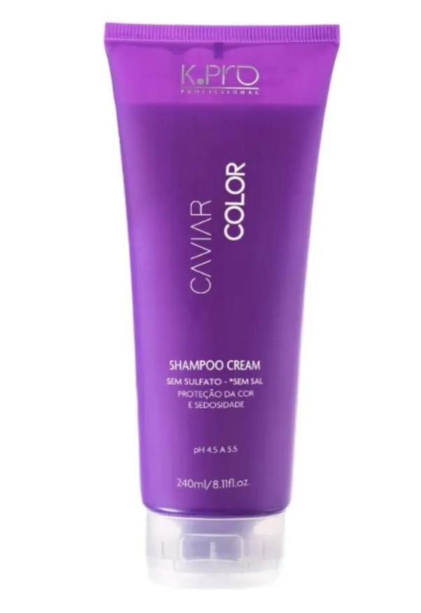 K.pro Shampoo Caviar Color Cream sem Sulfato 240ml