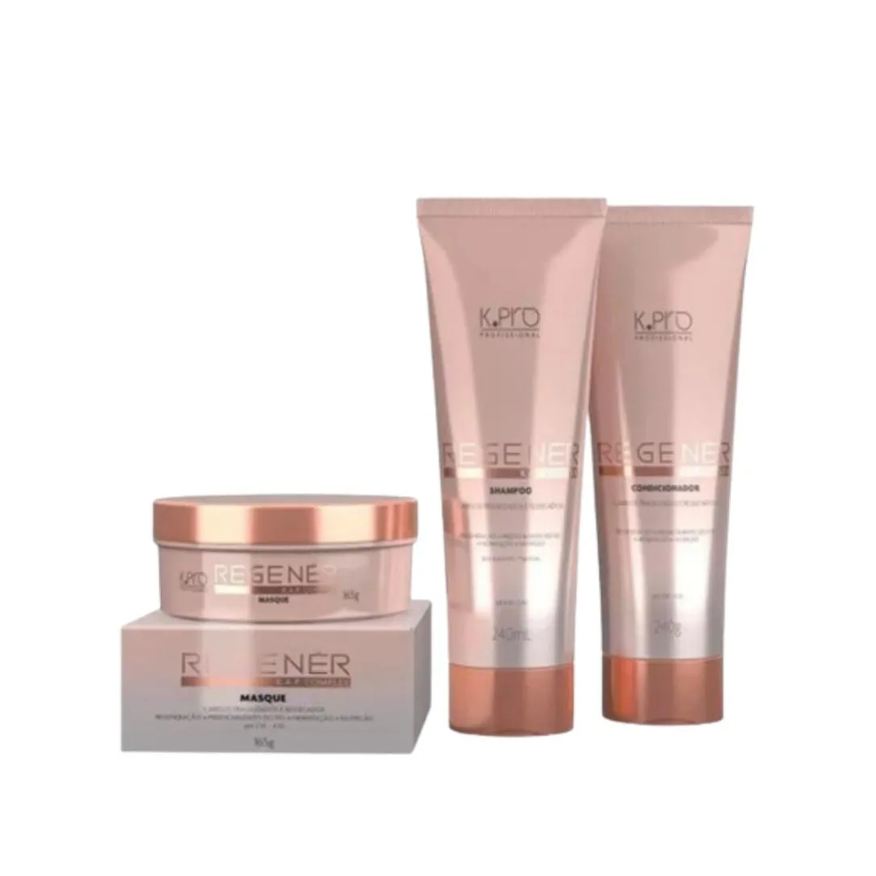 K.Pro Profissional Kit K.pro Regenér Home Care Trio (3 Produtos, Sh, Cond e Masque)
